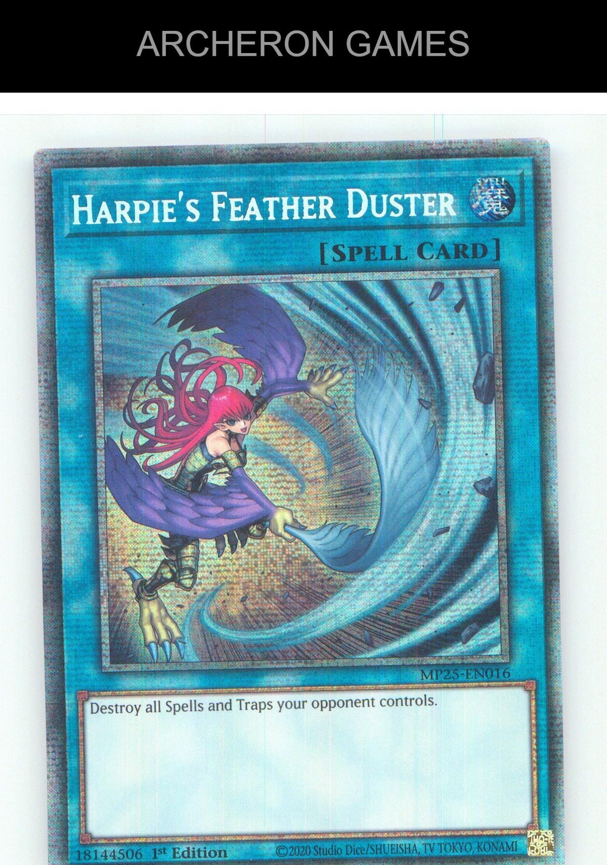 Harpie's Feather Duster Starlight Rare YUGIOH Card 1st Edition