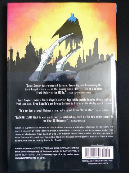 Batman volume 5: Zero Year - Dark City - DC Graphic Hardback #XZ