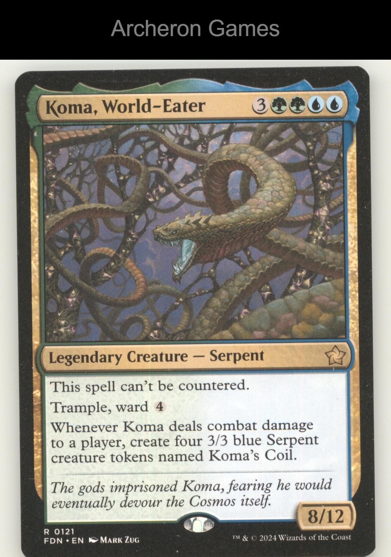Koma, World-Eater FDN 121 R MTG Card Foundations
