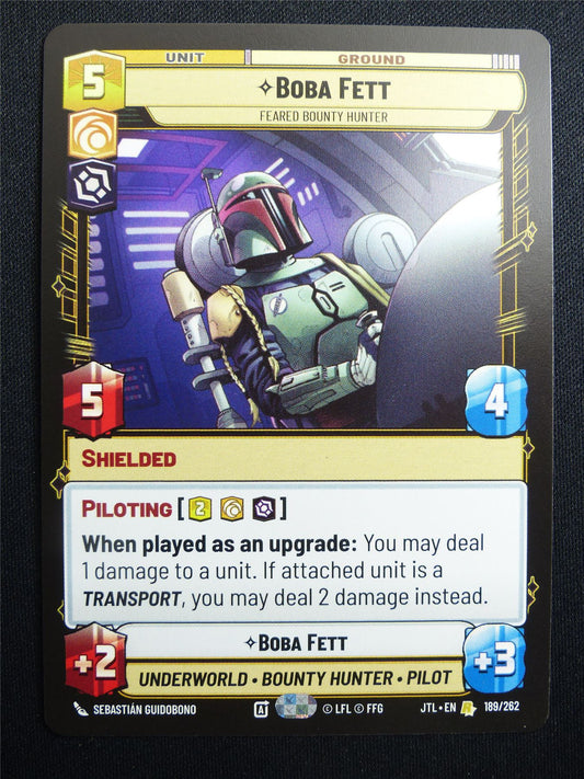 Boba Fett 189/262 - Star Wars Unlimited Card #4IV