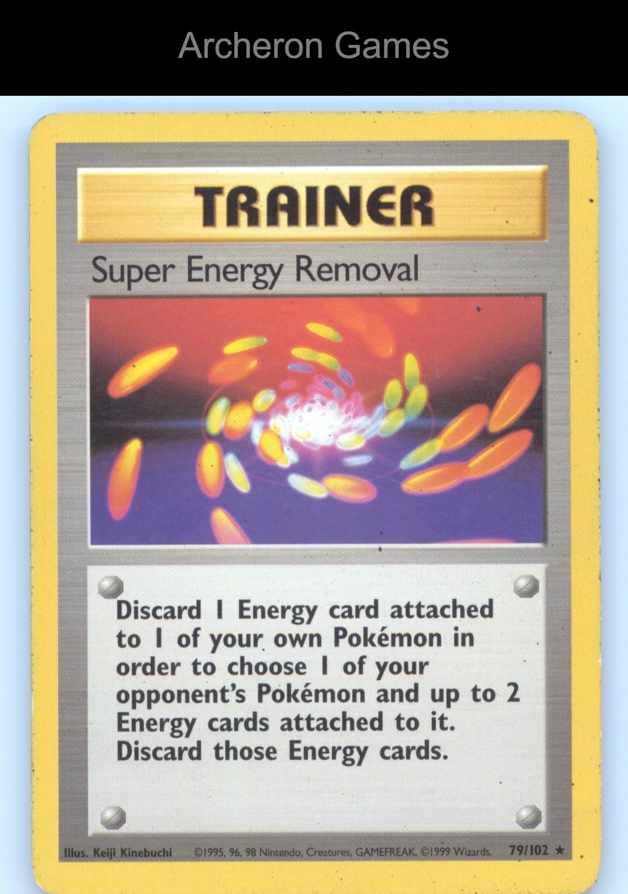 Pokemon Card Super Energy Removal BS 79/102 R Base Set Unlimited