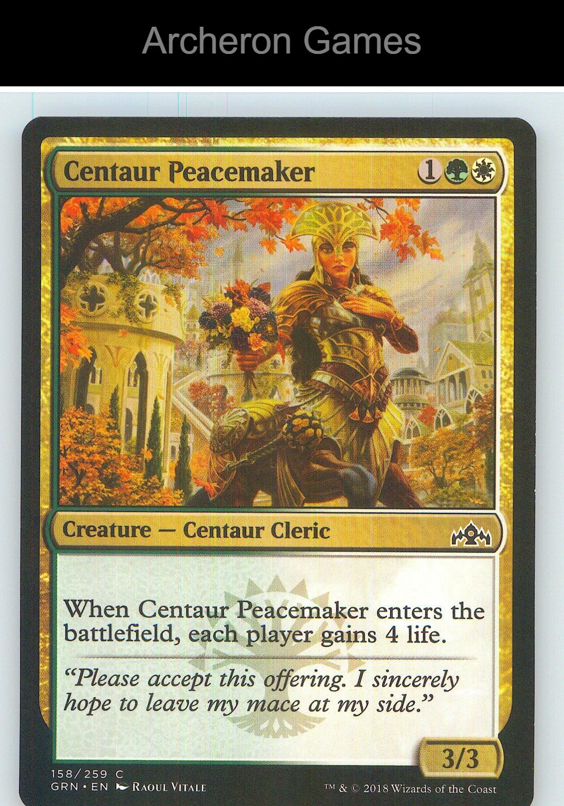 Centaur Peacemaker GRN 158 C MTG Card NM/EX+