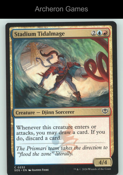 Stadium Tidalmage SOS 232 C MTG Card Secrets of Strixhaven