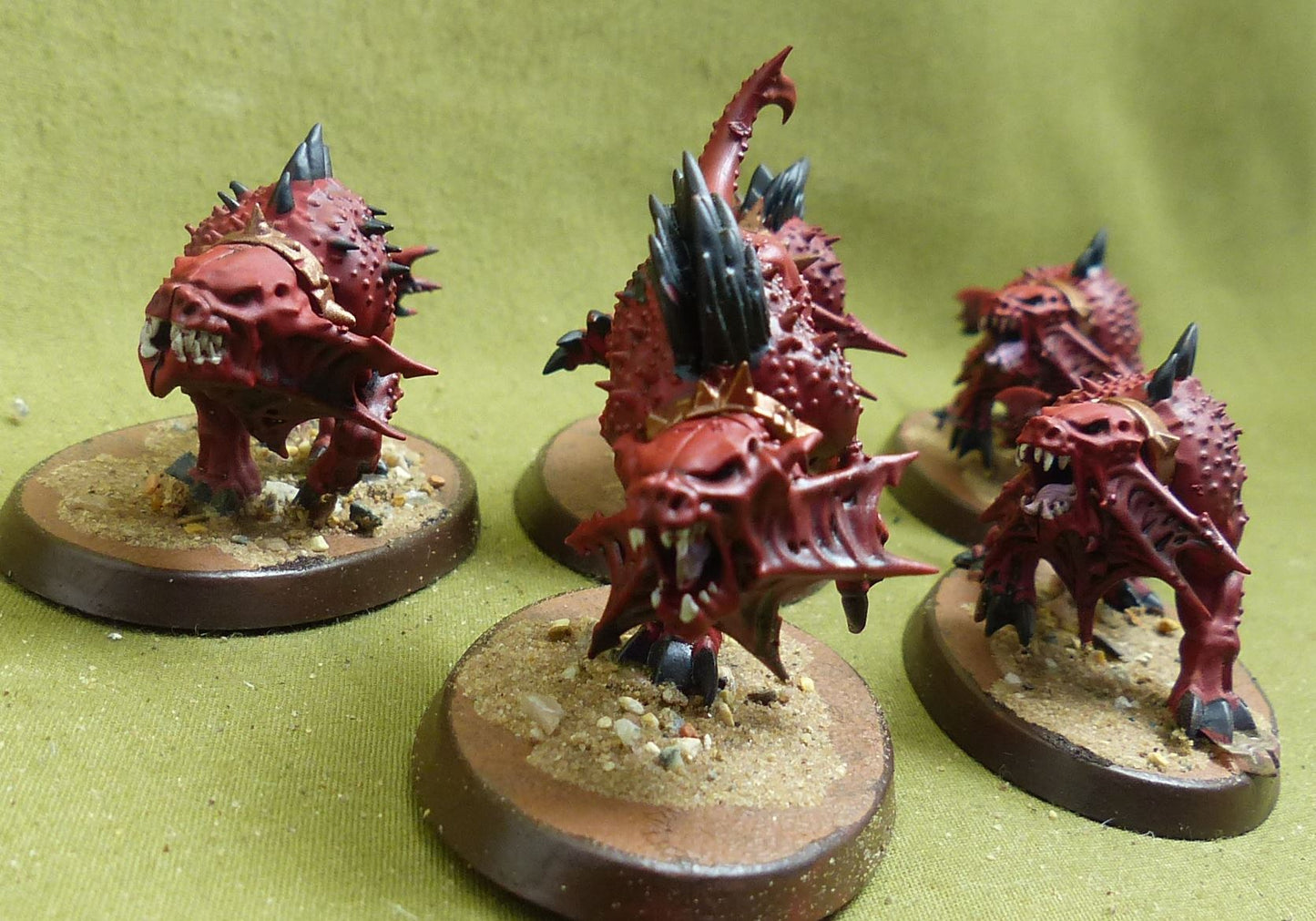 Flesh Hounds painted - Blades of Khorne - Warhammer AoS #KM