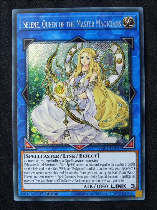 Selene Queen of the Master Magicians RA01 Secret Rare - 1st ed Yugioh Card #7D
