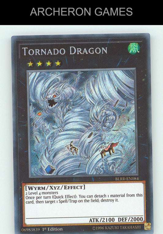 Tornado Dragon SEC YUGIOH Card