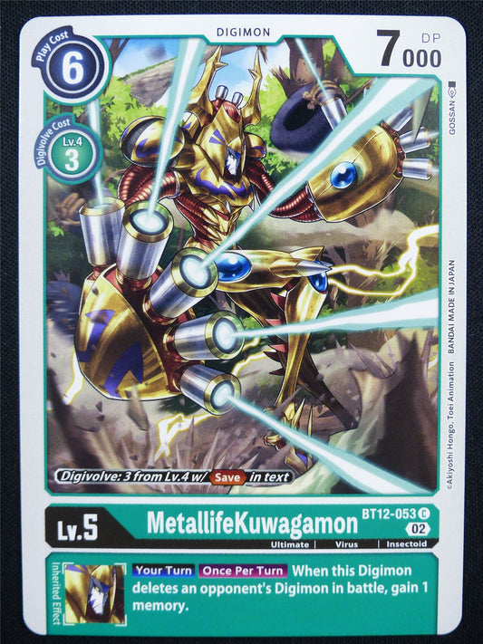 MetallifeKuwagamon BT12-053 - Digimon Card #OV