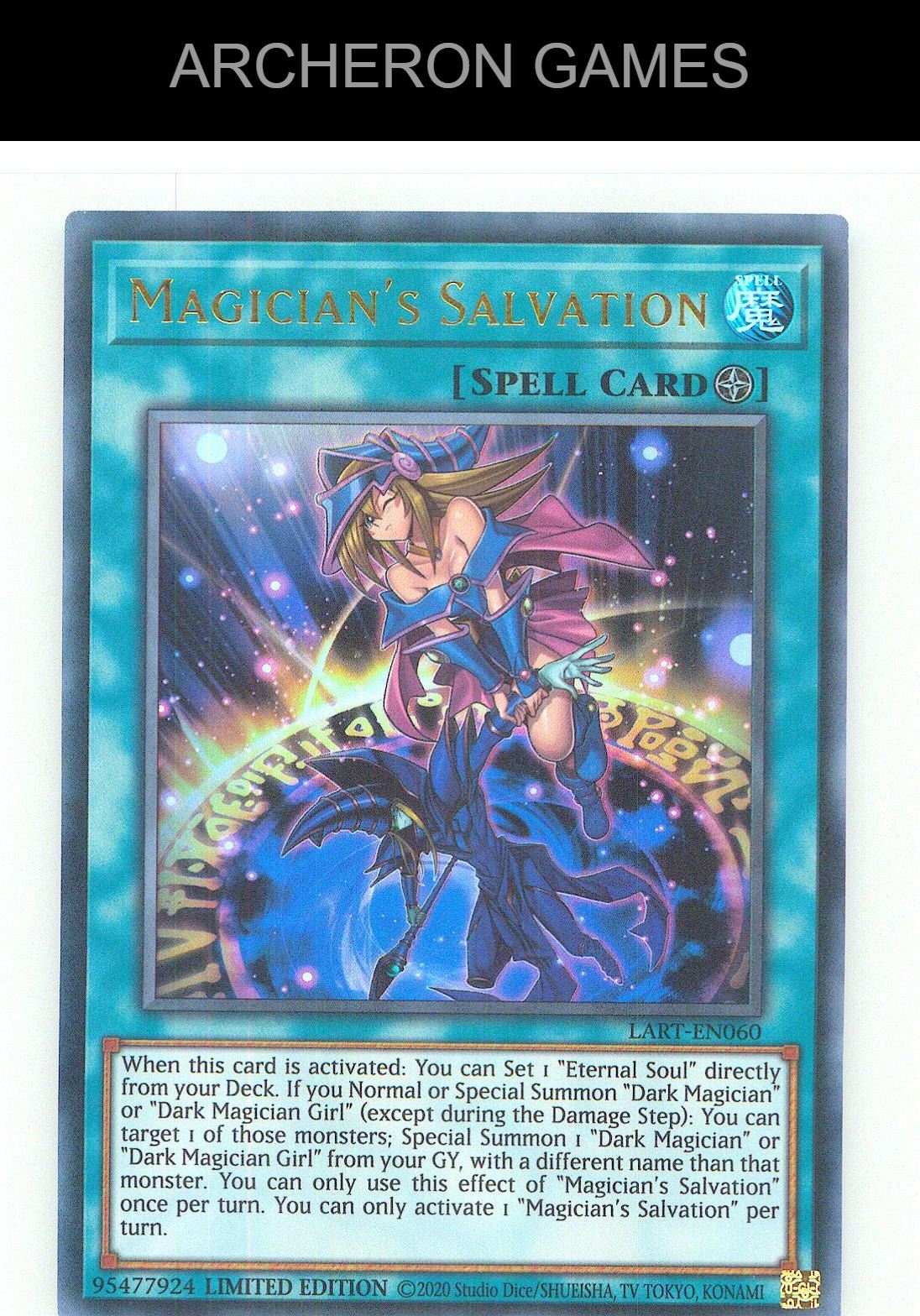 Magician's Salvation Ultra Rare YUGIOH Card Limited