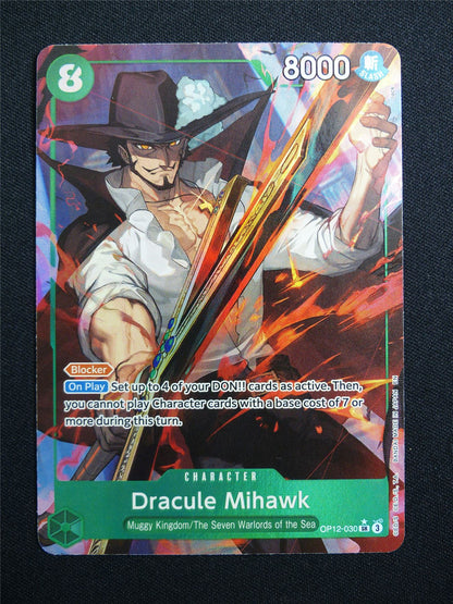 Dracule Mihawk OP12-030 SR Alt Art Foil - One Piece Card #159