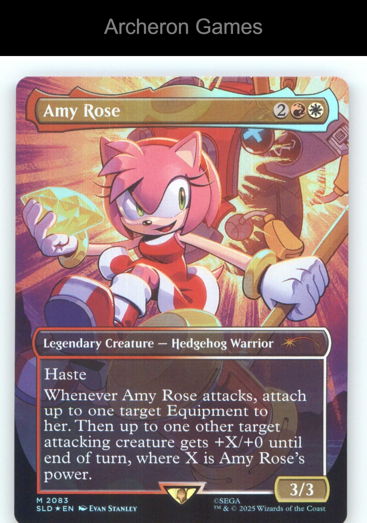 Amy Rose (Rainbow Foil) SLD 2083 HOLO Mythic MTG Card NM/EX+