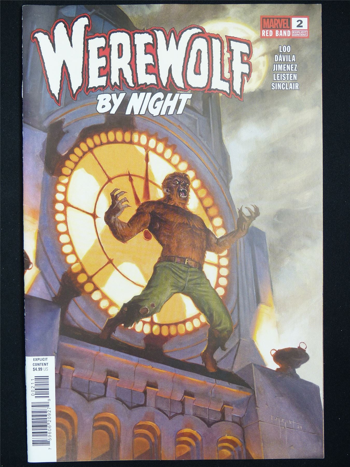 WEREWOLF by Night #2 Red Band - Marvel Comic #1OC