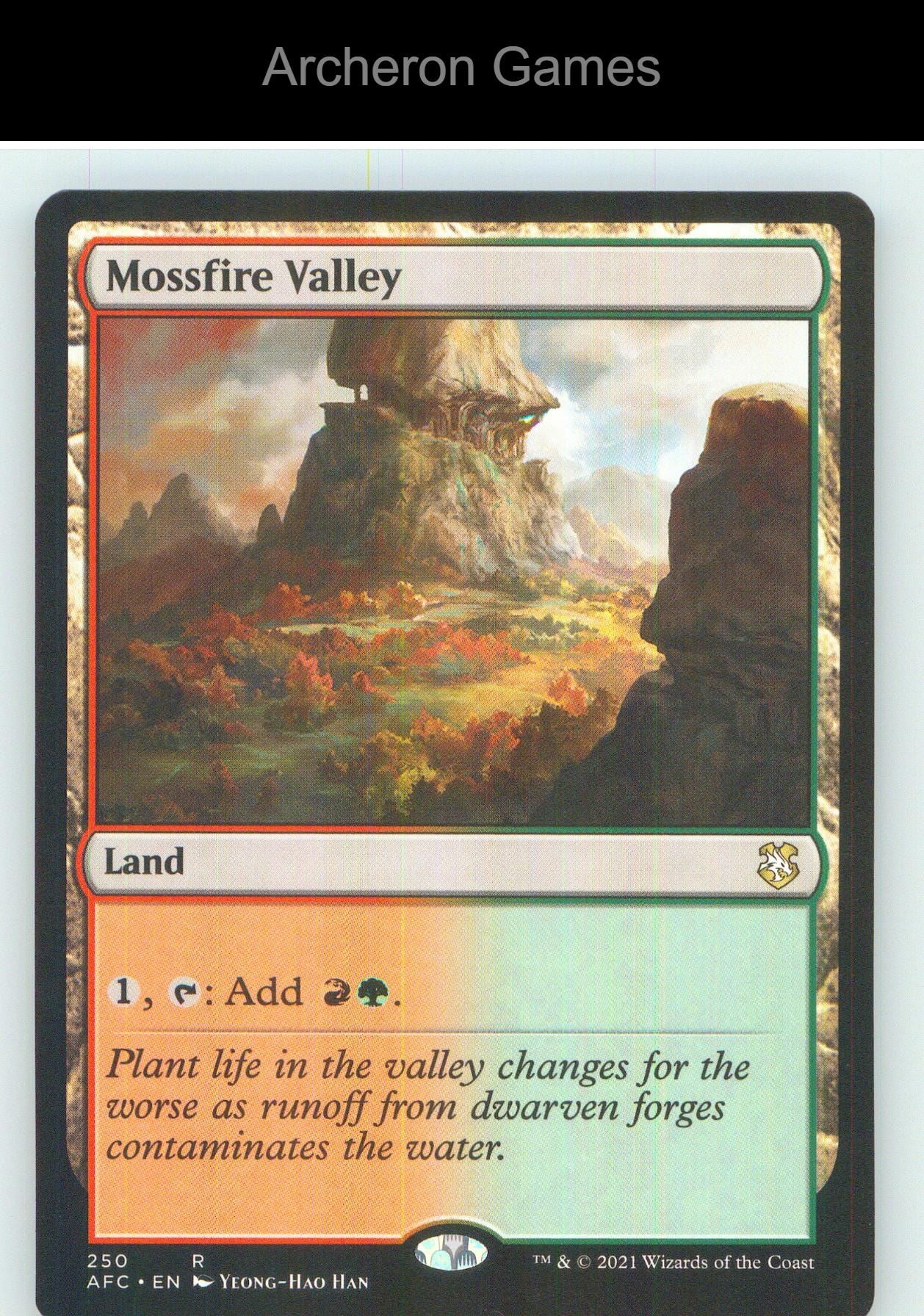 Mossfire Valley AFC 250 R MTG Card NM/EX+