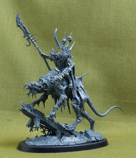 Clawlord on Gnaw-beast - Skaven - Warhammer AoS #1CB