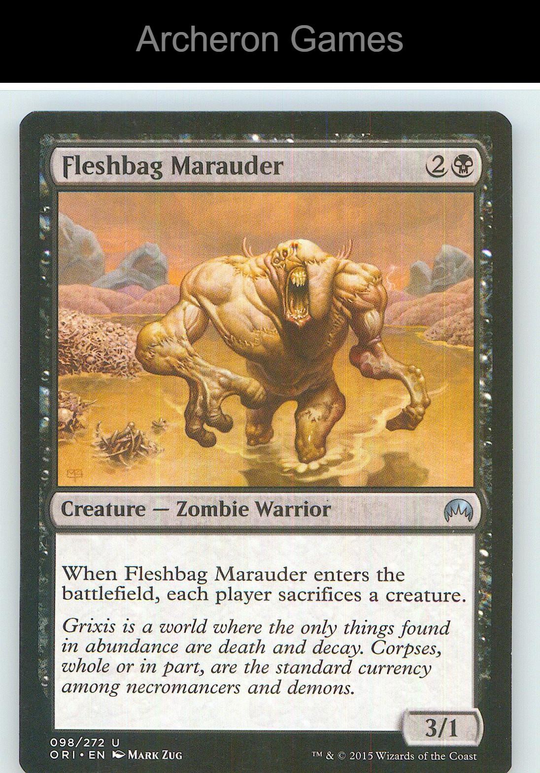 Fleshbag Marauder ORI 98 UC MTG Card NM/EX+
