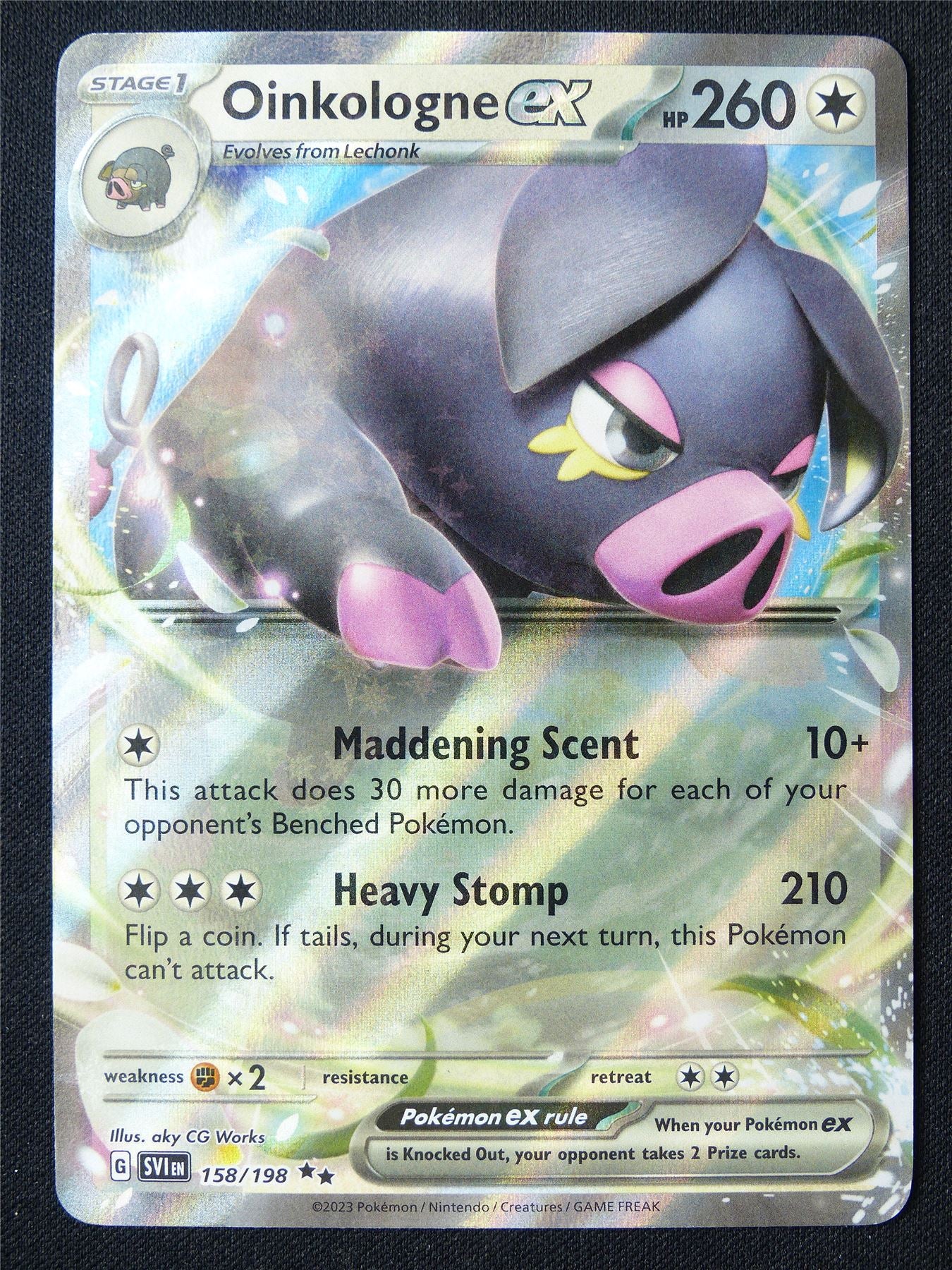 Oinkologne EX 158/198 Holo - Pokemon Card #1BM