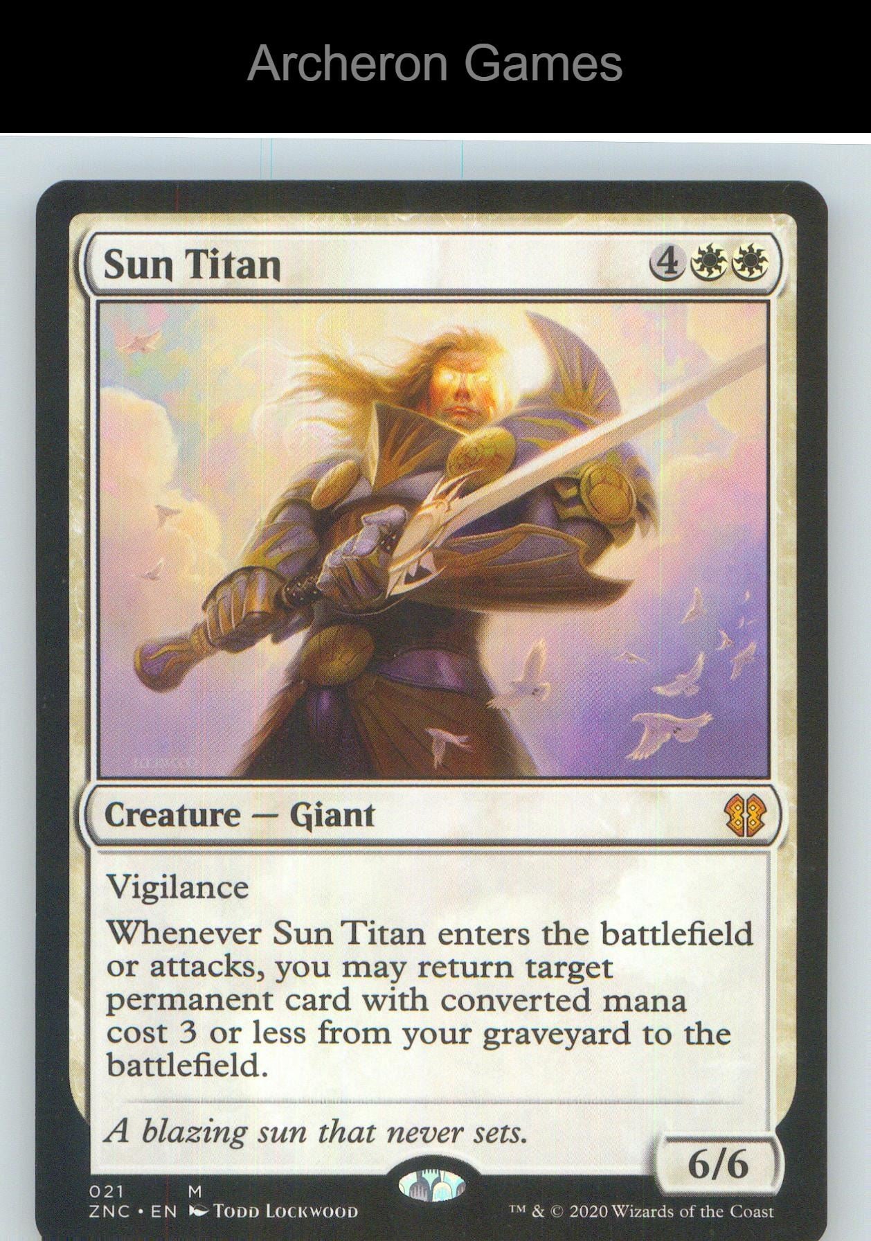 Sun Titan ZNC 21 Mythic MTG Card NM/EX+