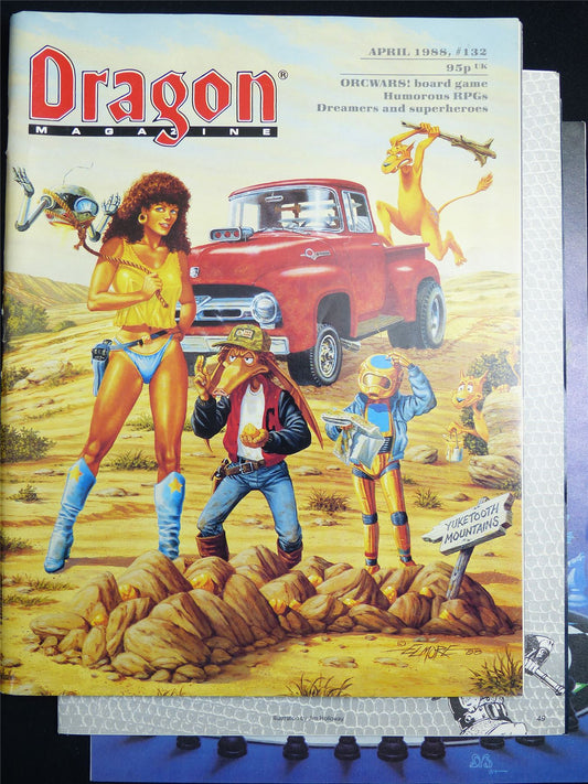 Dragon Magazine #132 April 1988 plus Orcwars #1XD