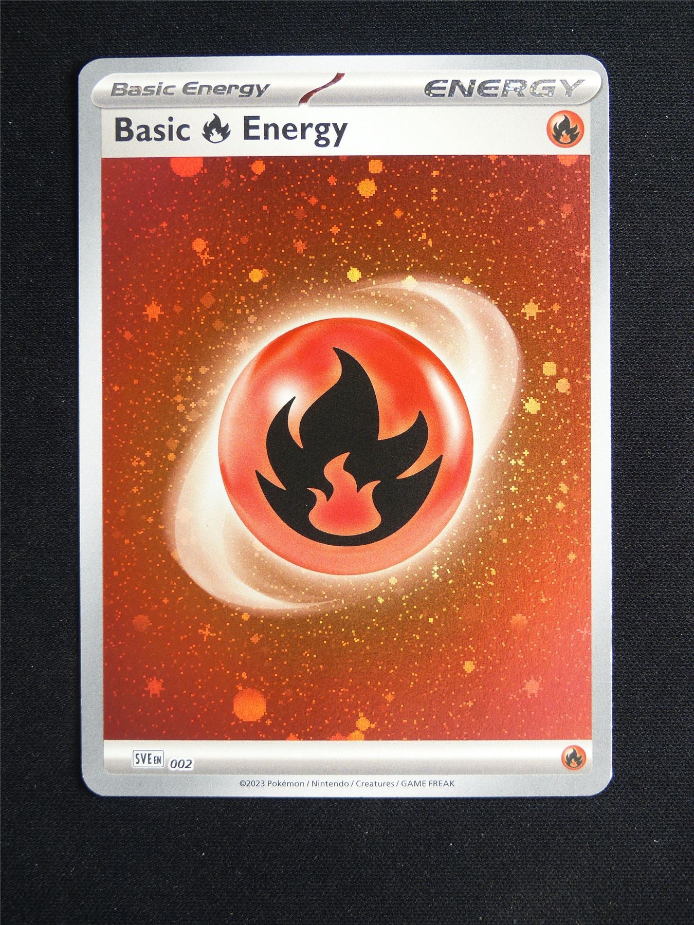 Basic Fire Energy 002 Holo - Pokemon Card #276