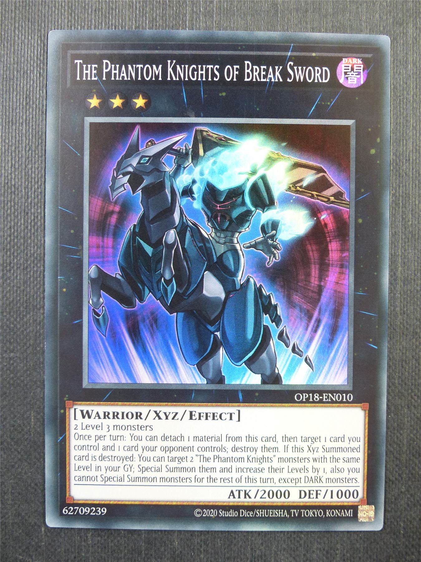 The Phantom Knights of Break Sword OP18 Super Rare - Yugioh Card #3Z0