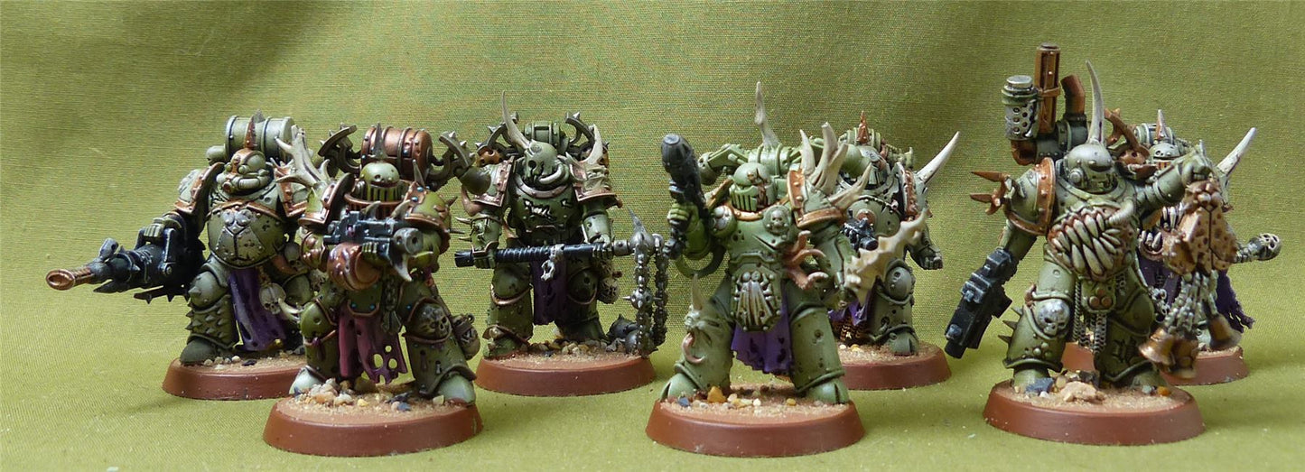 Plague Marines painted - Death Guard - Warhammer 40K #36W