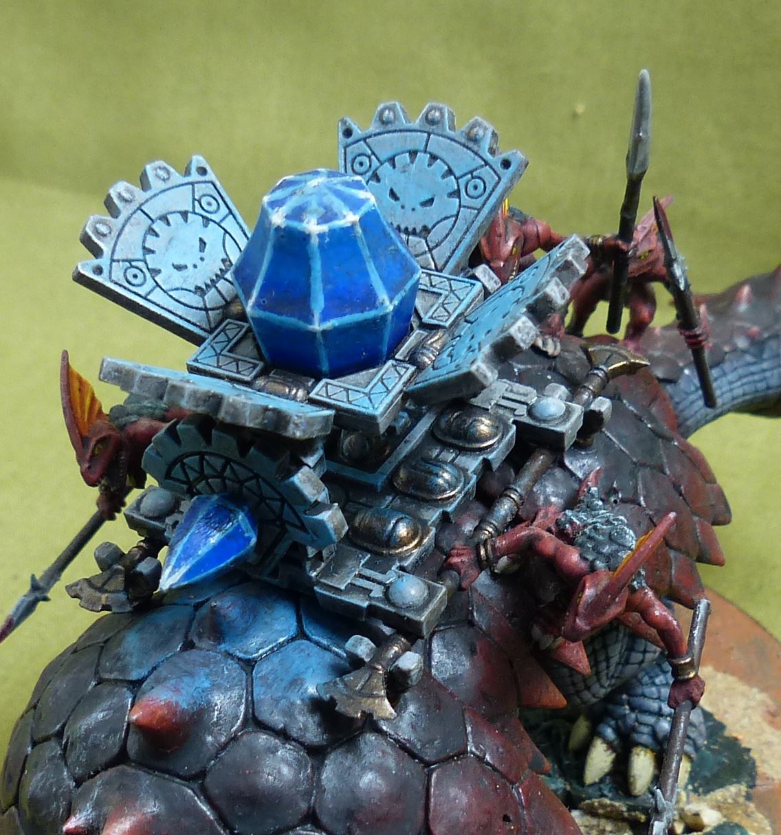 Bastiladon painted - Seraphon - Warhammer Aos #2M1