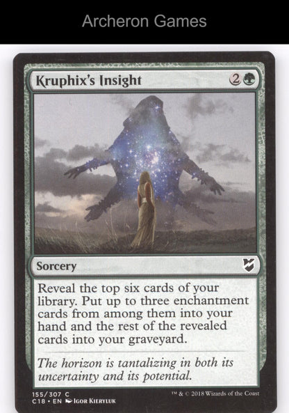 Kruphix's Insight 155 C MTG Card Commander 2018