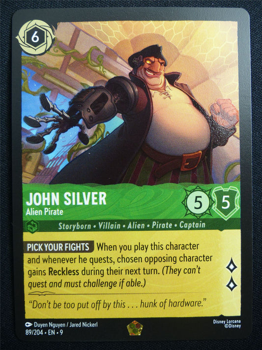 John Silver Alien Pirate 89/204 - Lorcana Card #30W