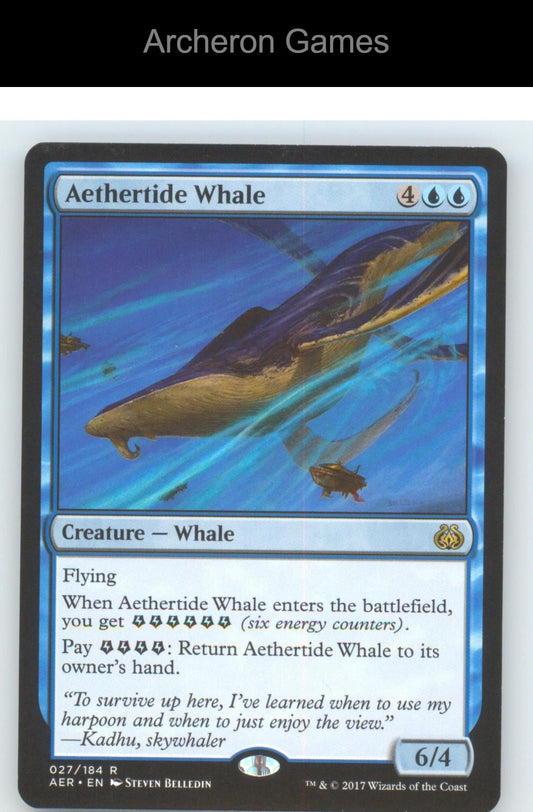 Aethertide Whale AER 27 R MTG Card NM/EX+