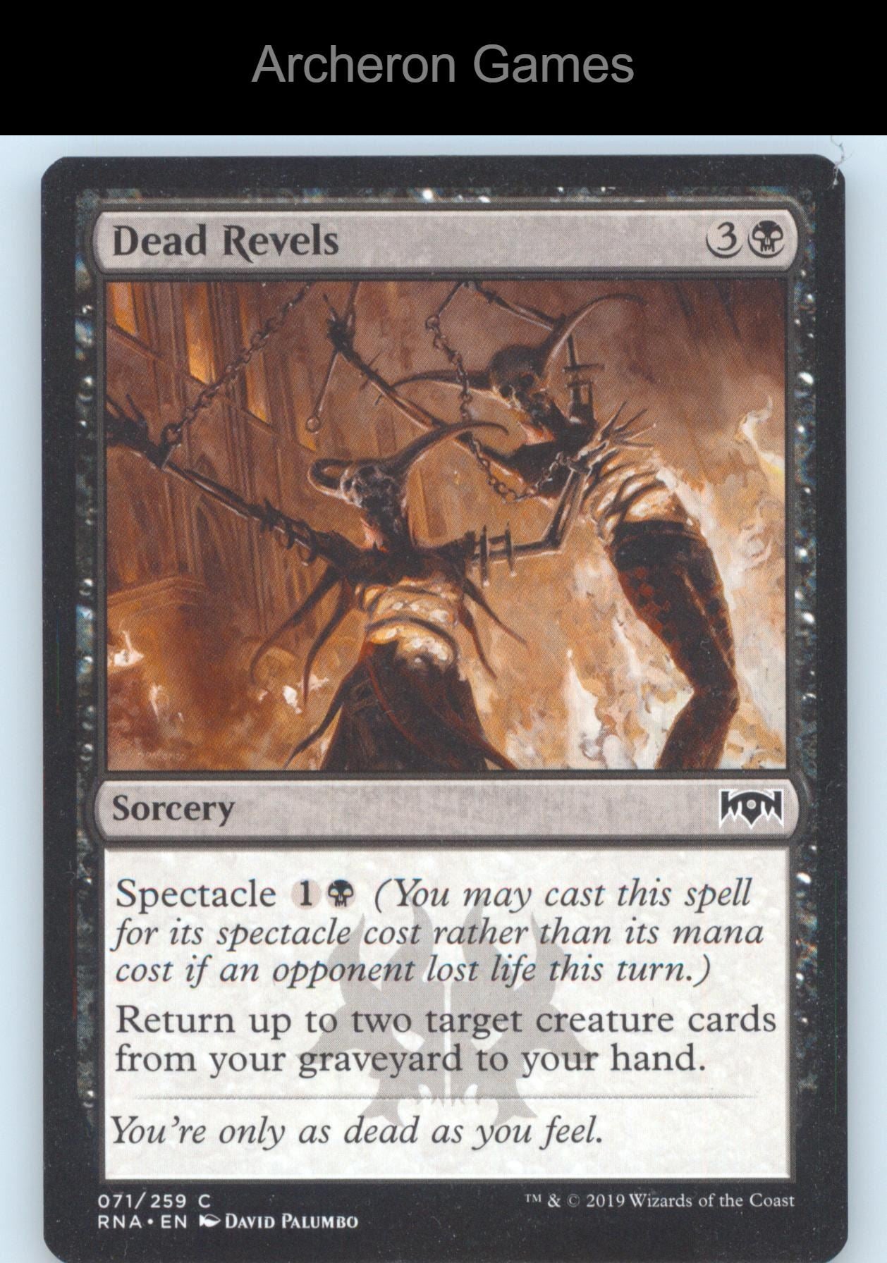 Dead Revels 71 C MTG Card Ravnica Allegiance