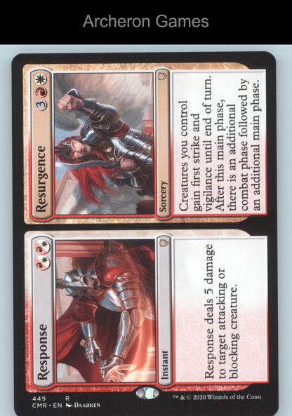 Response // Resurgence 449 R MTG Card Commander Legends