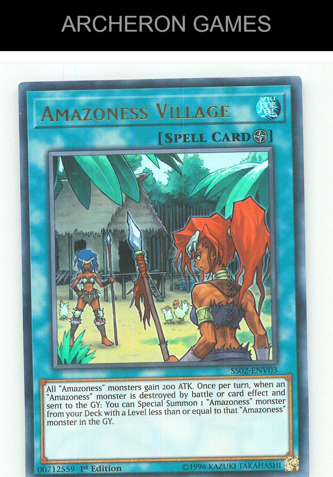 Amazoness Village Ultra Rare YUGIOH Card 1st Edition