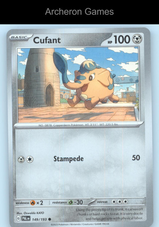 Pokemon Card Cufant PAL 149/193 C Paldea Evolved