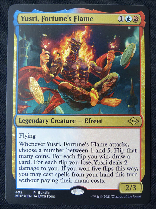 Yusri Fortune's Flame Promo Foil - MH2 - Mtg Card #26Q