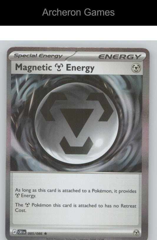 Pokemon Card Magnetic M Energy ME04 085/086 HOLO R Chaos Rising
