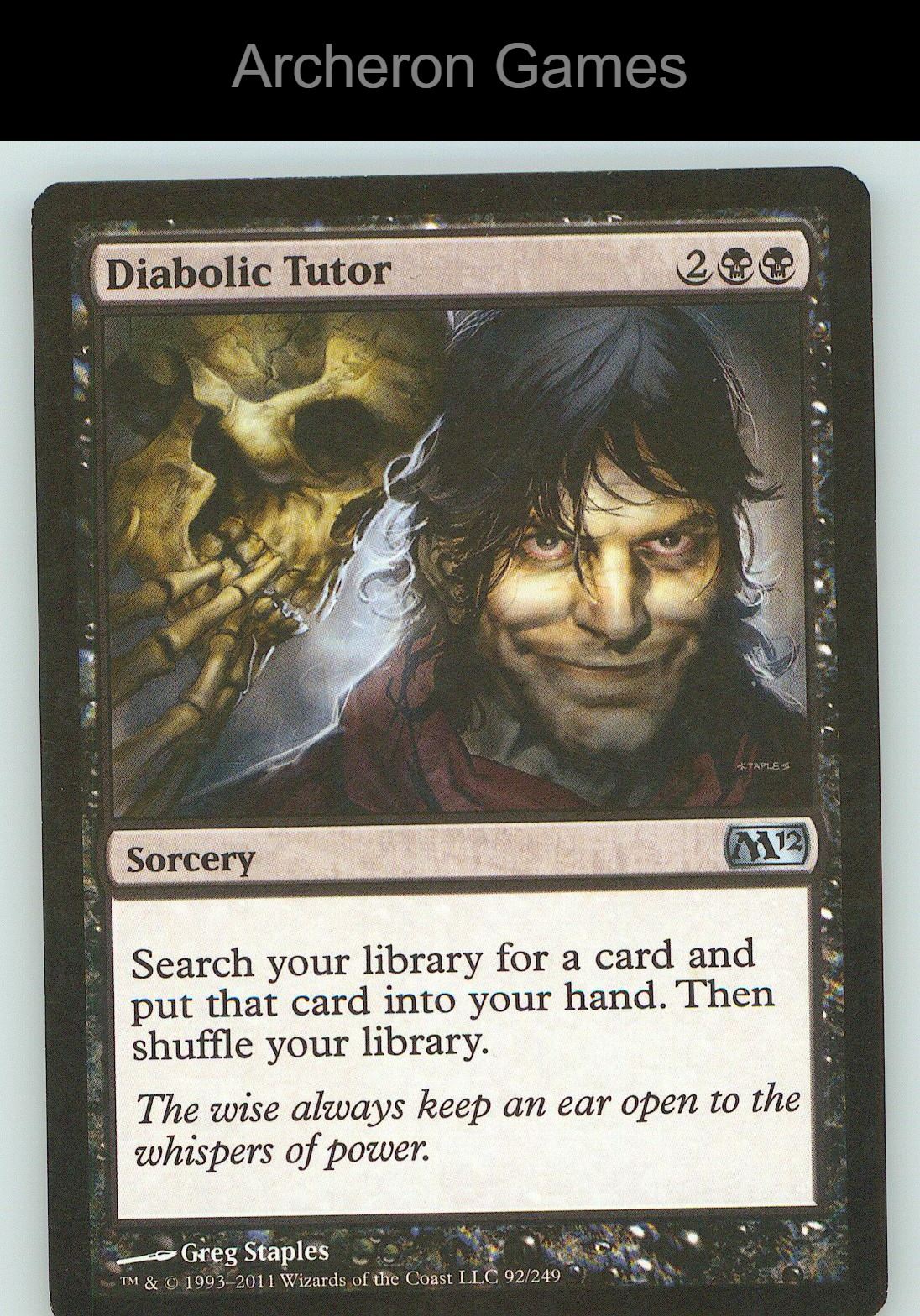 Diabolic Tutor M11 93 UC MTG Card NM/EX+
