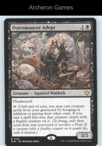 Osteomancer Adept 103 R MTG Card Bloomburrow