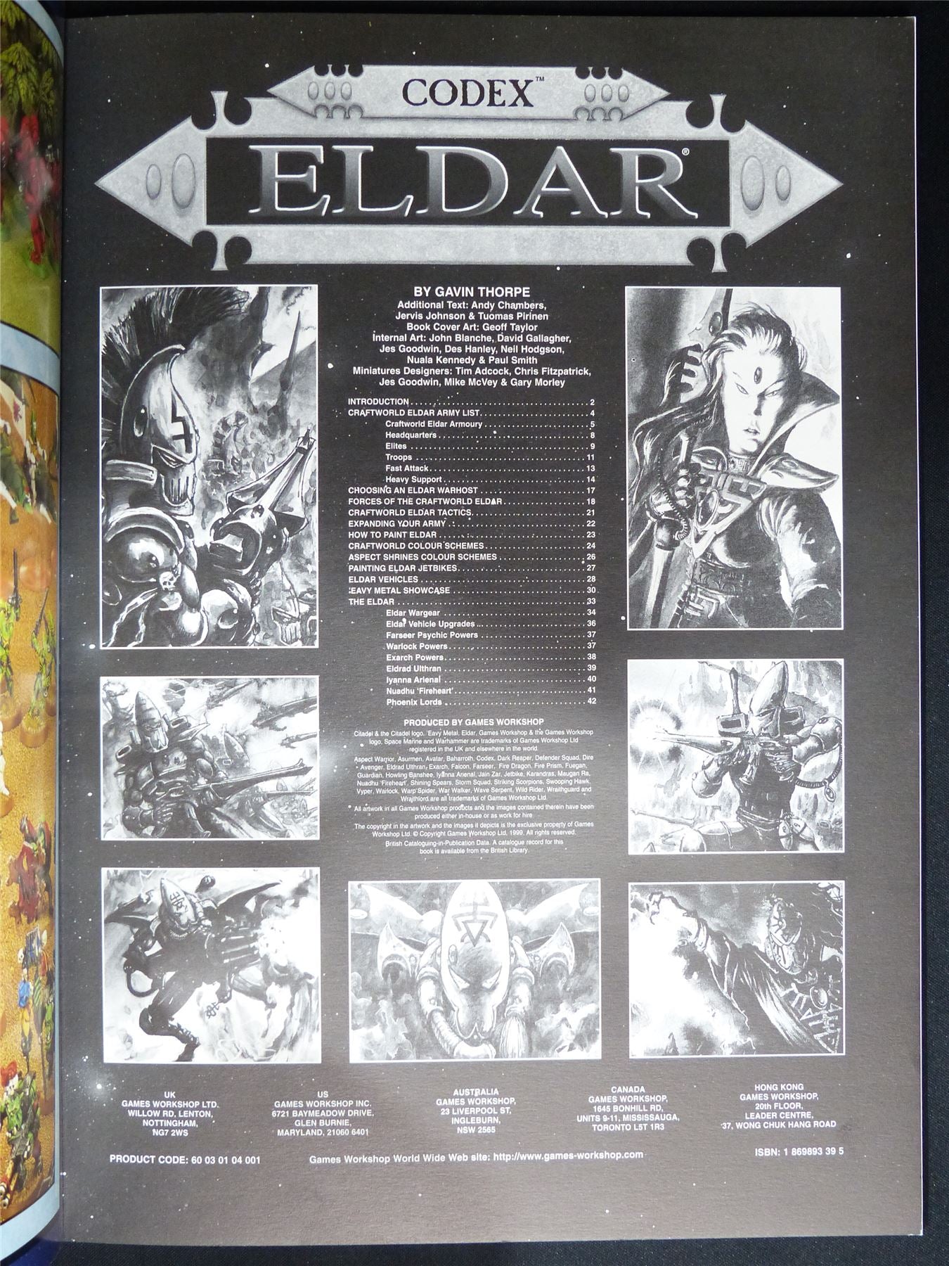 Eldar 3rd Edition Codex 1999 Softback - Warhammer 40K #1P4