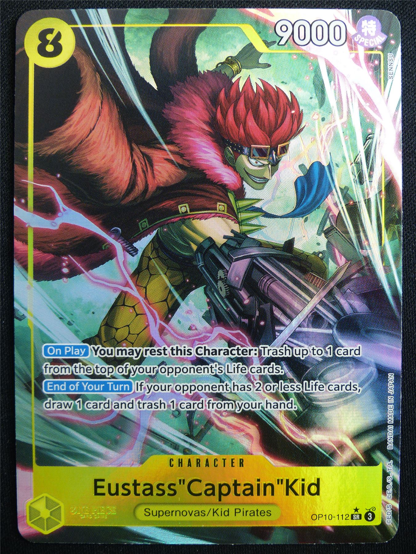 Eustass Captain Kid OP10-112 SR Foil - One Piece Card #4WS