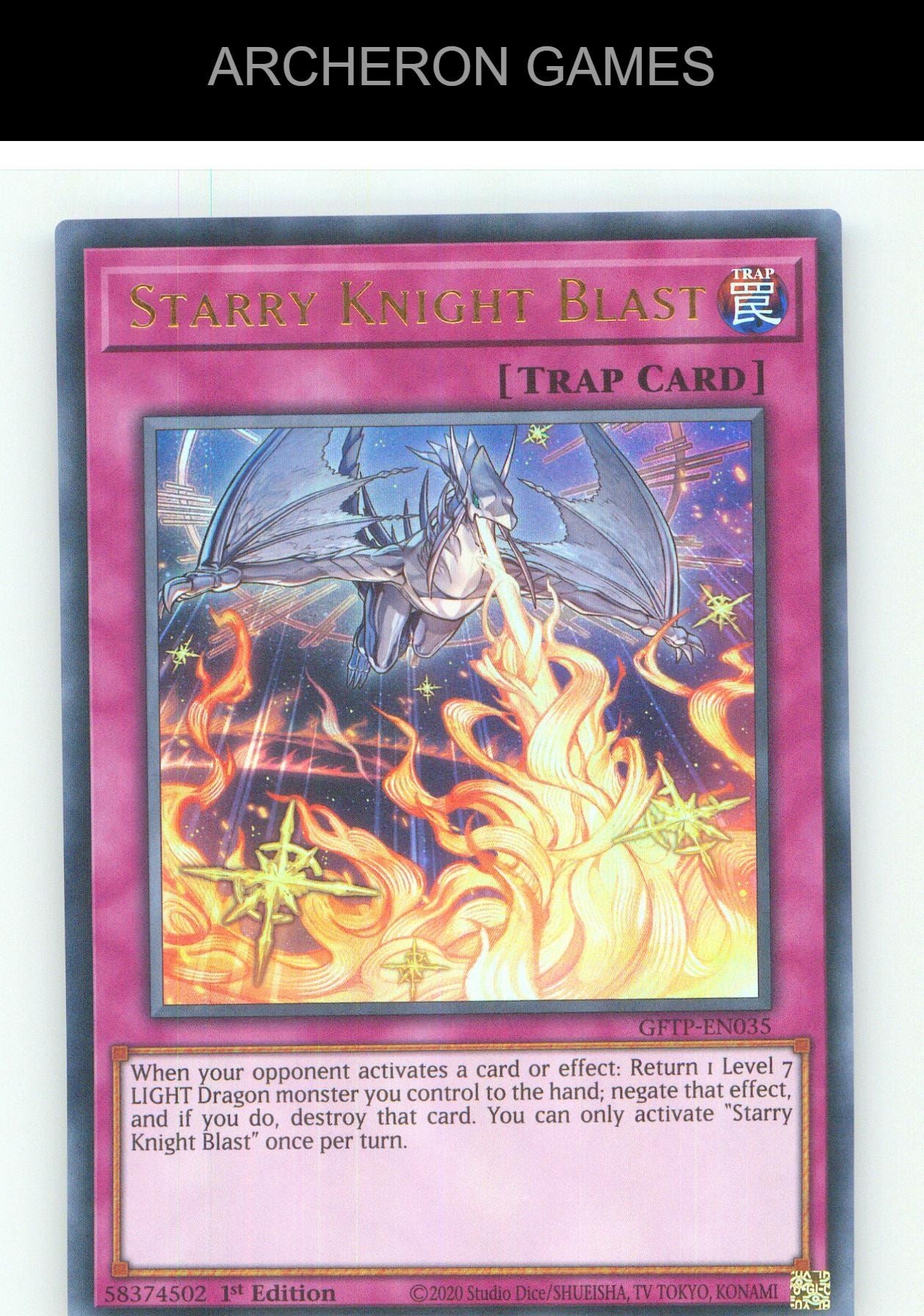 Starry Knight Blast UR YUGIOH Card 1st Edition