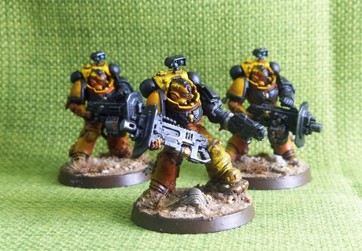 Imperial Fist - Eradicators with Heavy Bolter Painted - Warhammer AoS 40k #CU
