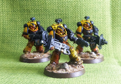 Imperial Fist - Eradicators with Heavy Bolter Painted - Warhammer AoS 40k #CU