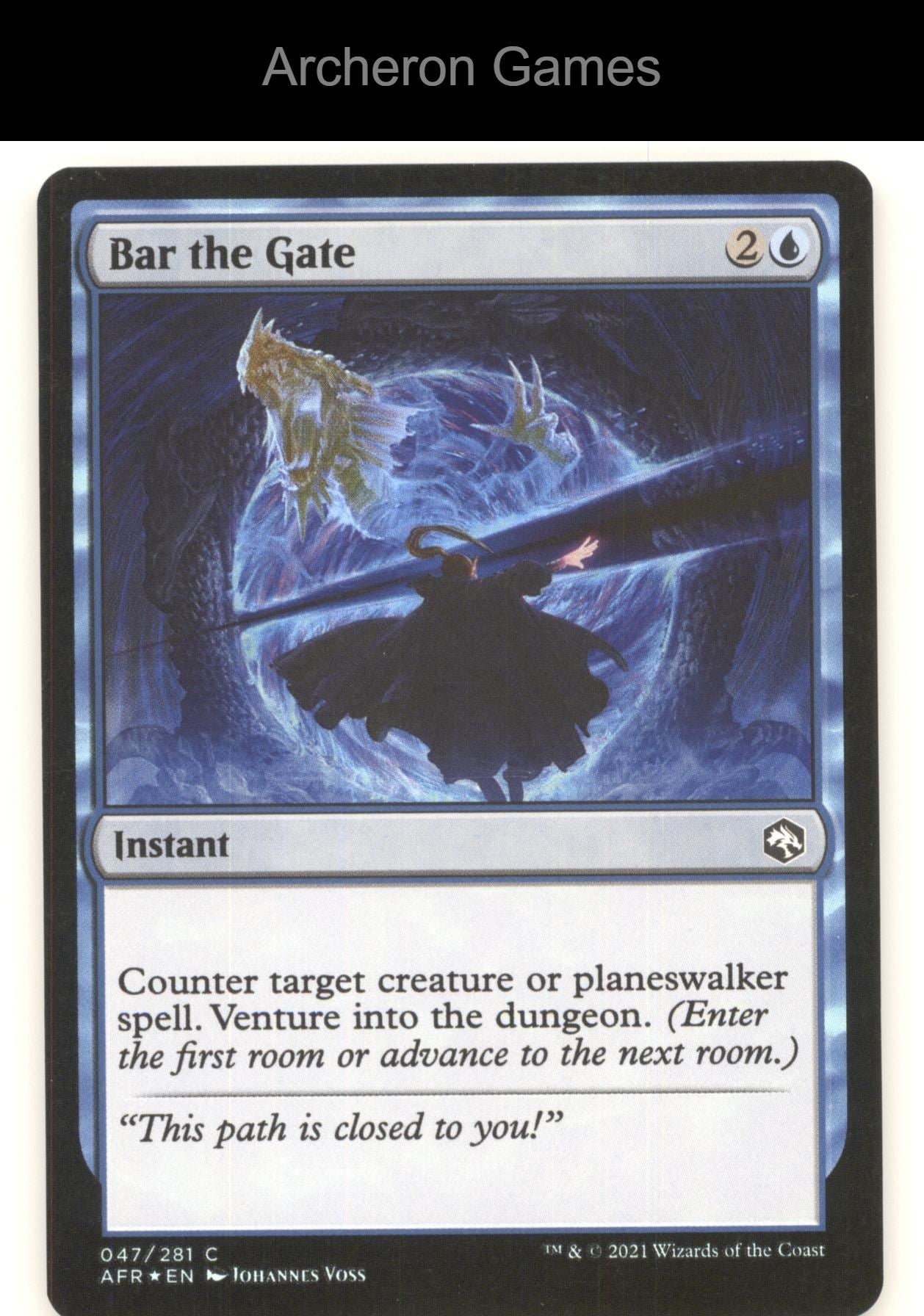 Bar the Gate 47 C MTG Card Adventures in the Forgotten Realms