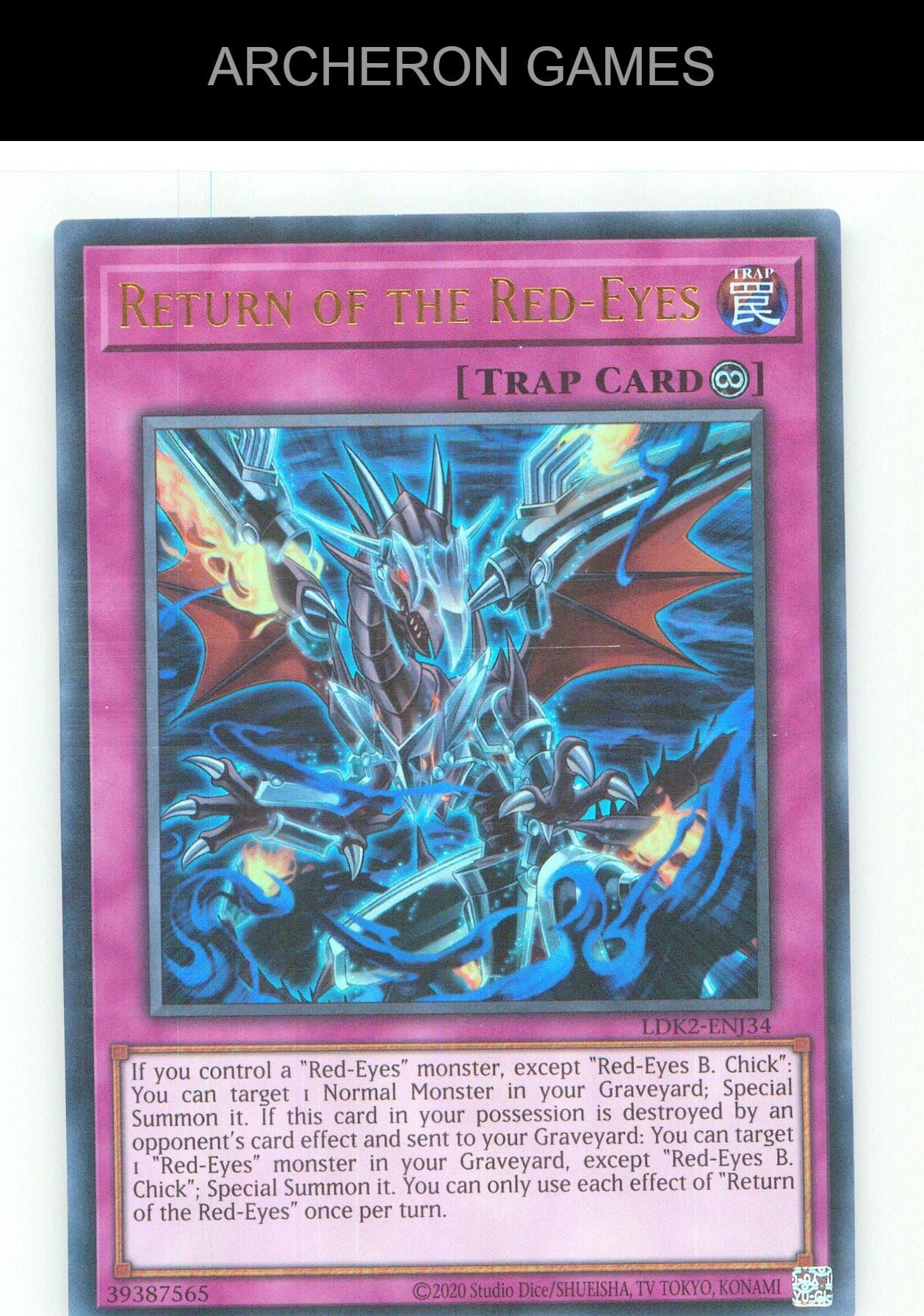 Return of the Red-Eyes UR YUGIOH Card Unlimited