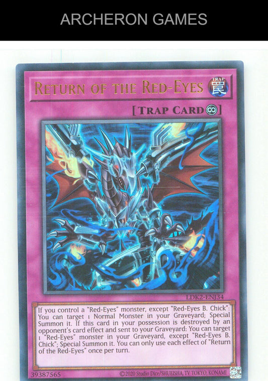 Return of the Red-Eyes UR YUGIOH Card Unlimited