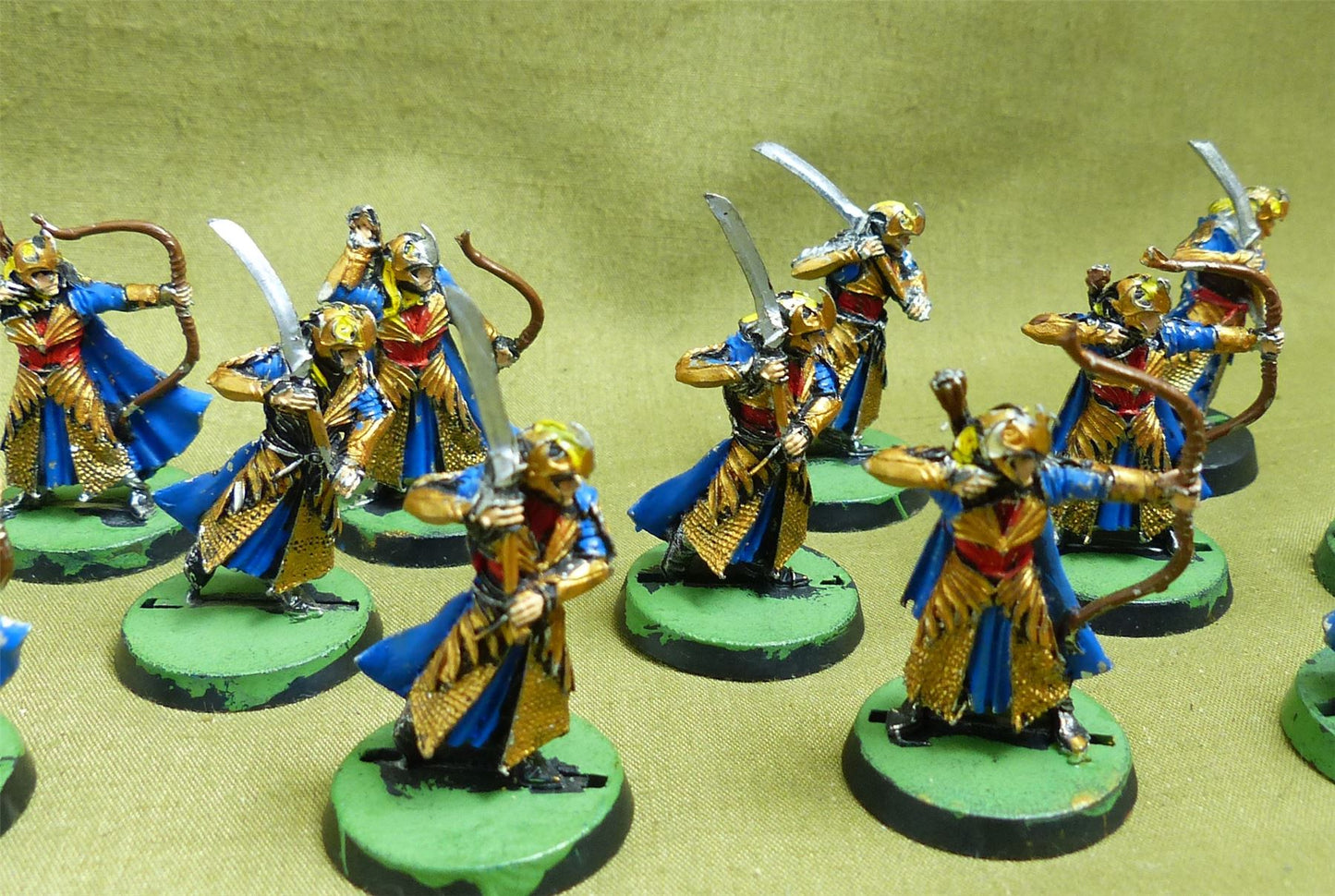 Classic Metal Elf Archers & Swordsmen set of 17 - Warhammer Lord of the Rings #12G