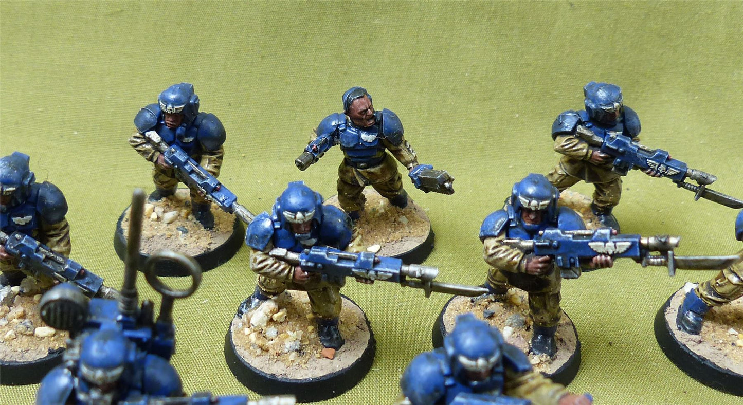 Cadian Shock Troops painted - Astra Militarum - Warhammer 40K #2Y0