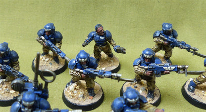 Cadian Shock Troops painted - Astra Militarum - Warhammer 40K #2Y0