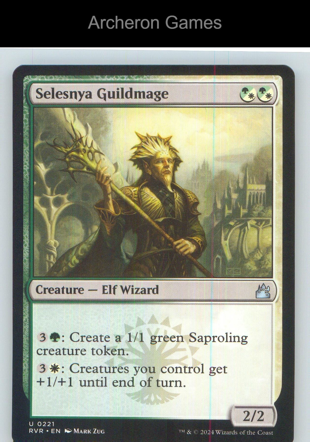 Selesnya Guildmage RVR 221 UC MTG Card NM/EX+