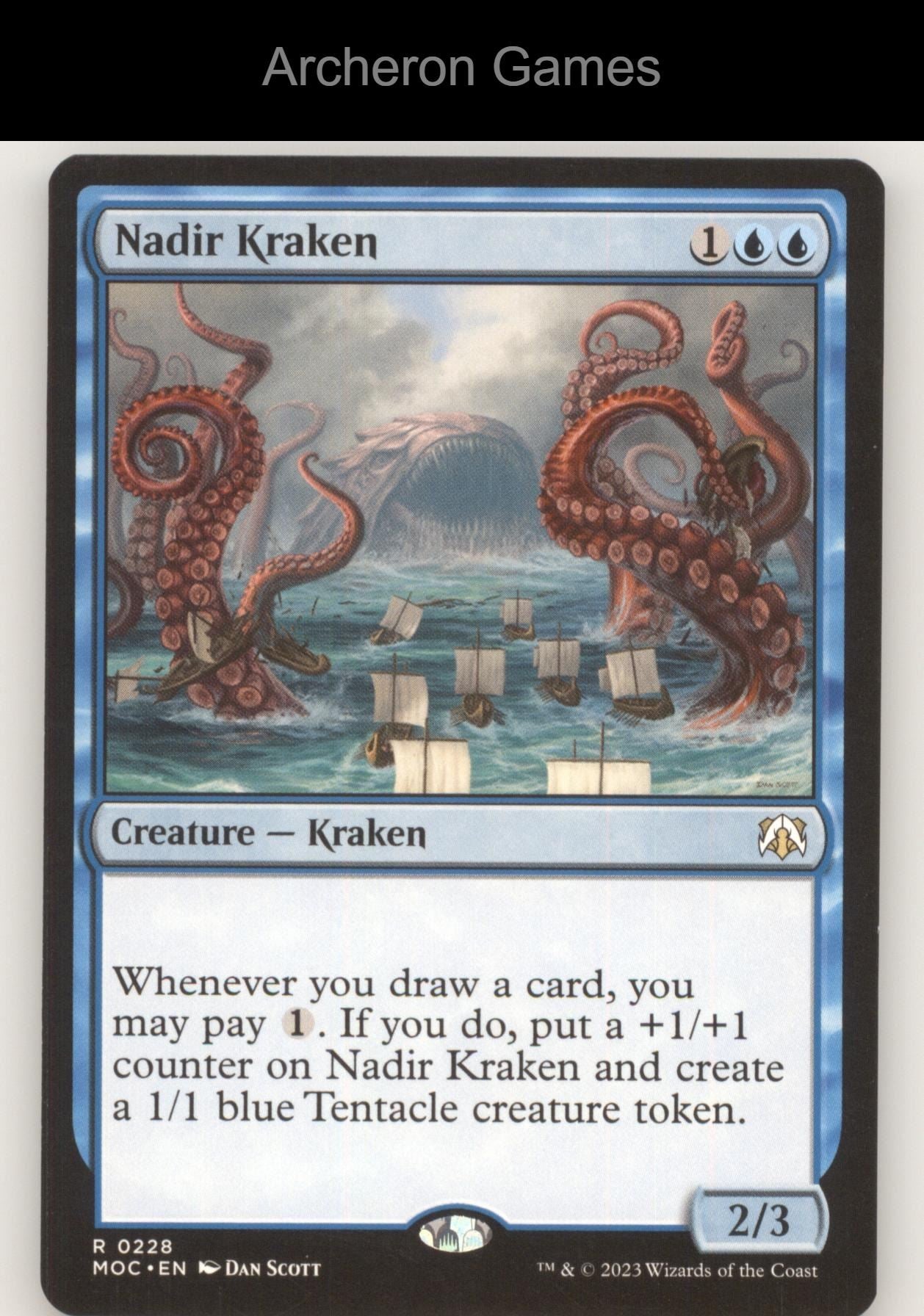 Nadir Kraken 228 R MTG Card Commander: Streets of New Capenna