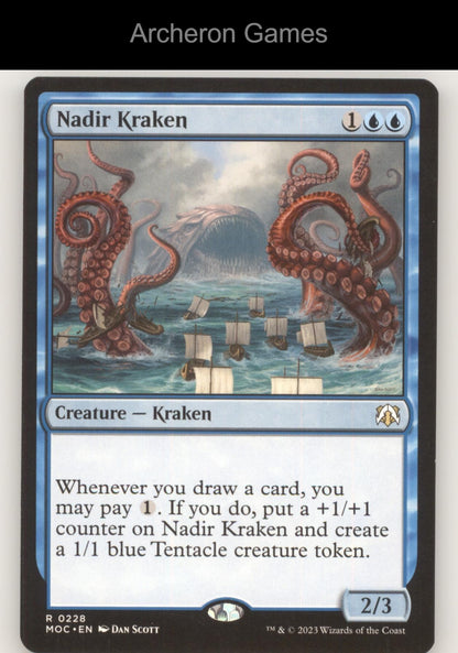 Nadir Kraken 228 R MTG Card Commander: Streets of New Capenna